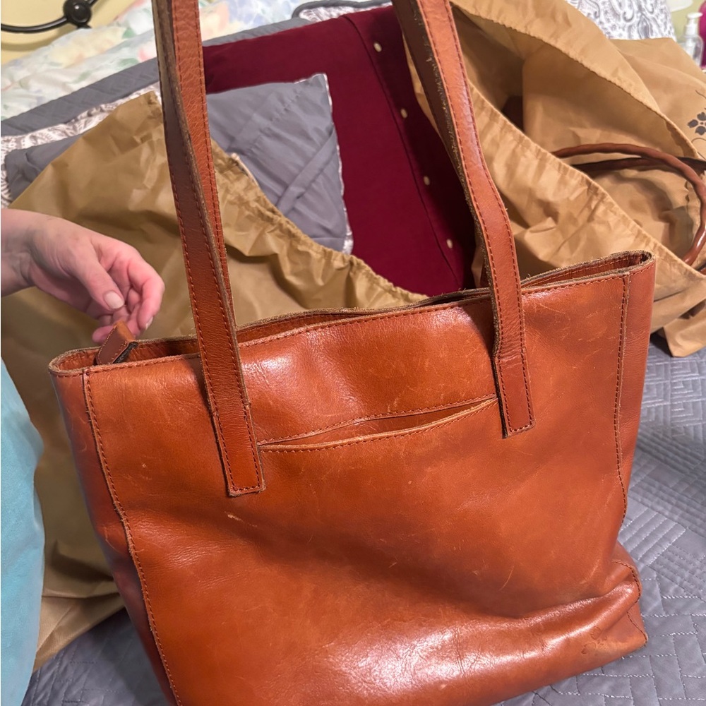 Patricia Nash Tan Leather Tote Bag